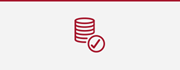 Symbol af penge på blå baggrund